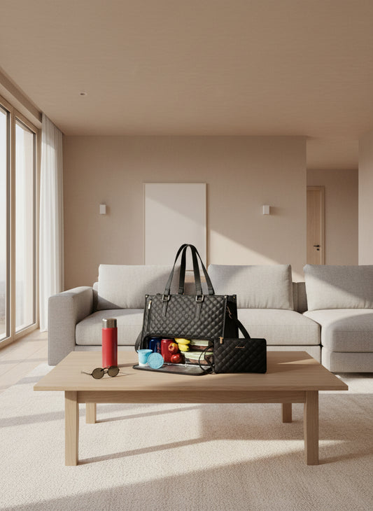 Sac isotherme repas femme noir