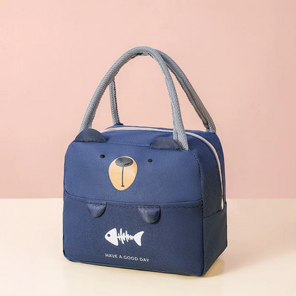 Sac repas isotherme enfant bleu