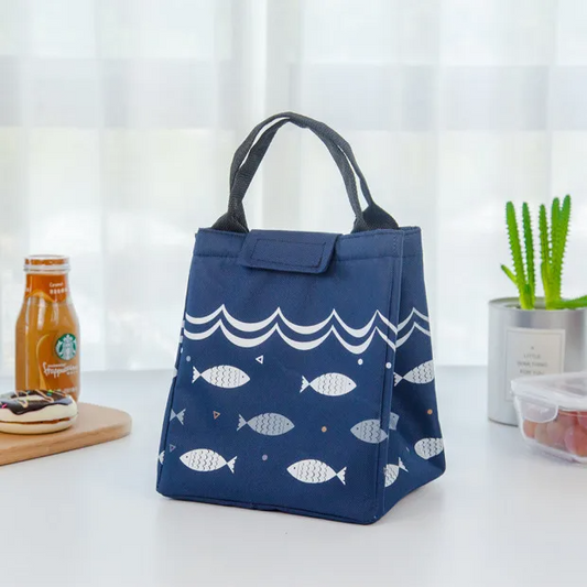 Sac repas isotherme poisson bleu